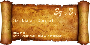 Szittner Dániel névjegykártya