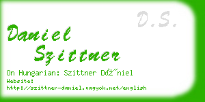 daniel szittner business card